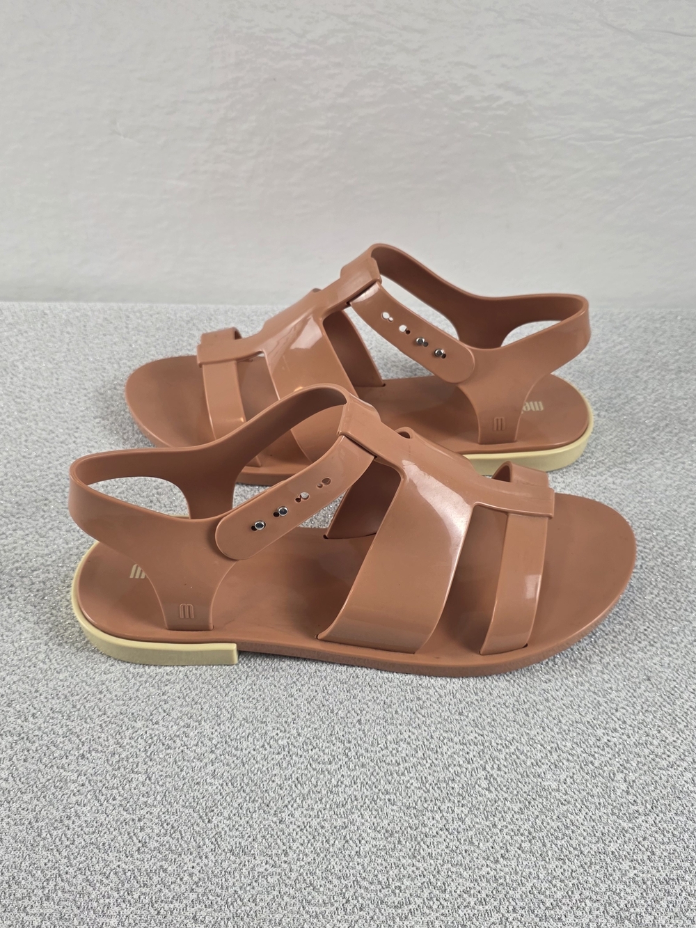 Melissa Blend Jelly Sandal Tan Wmn's 9